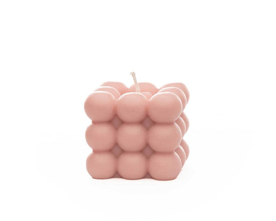 Pink Bubble Candle