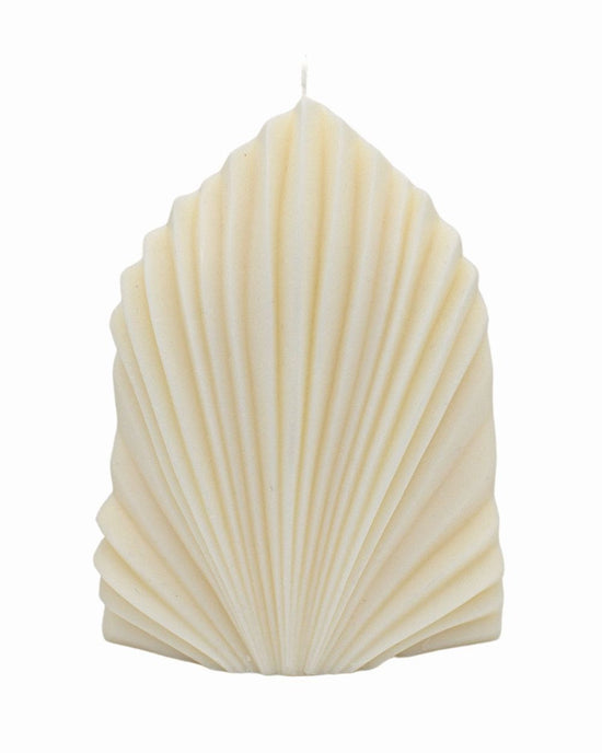 Cream Shell Candle