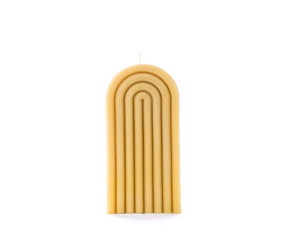Yellow Rainbow Candle Small